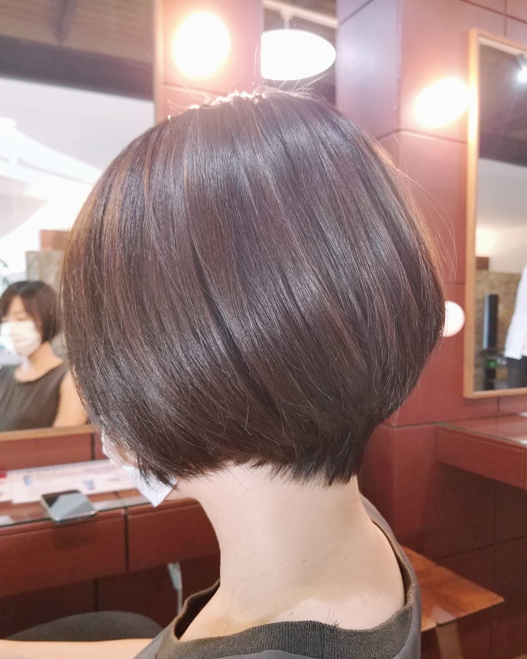 襟足スッキリショートボブ♡暑い季節にピッタリです！スタイリスト　井元#宇都宮#美容室#宇都宮美容室#trinity#トリニティ#aveda#avedaサロン#avedaカラー#カラー#カット#エイジング#エイジングケア#ヘッドスパ#トリートメント#オーガニック#オーガニックカラー#アジュバン#クラスs#カスイ#ソーマライト#光ケア#ドクタースカルプ#ヘアビューザー#ヘアビューロン#バイオプログラミング#ダイソン#エアラップ#サイエンスアクア#髪質改善